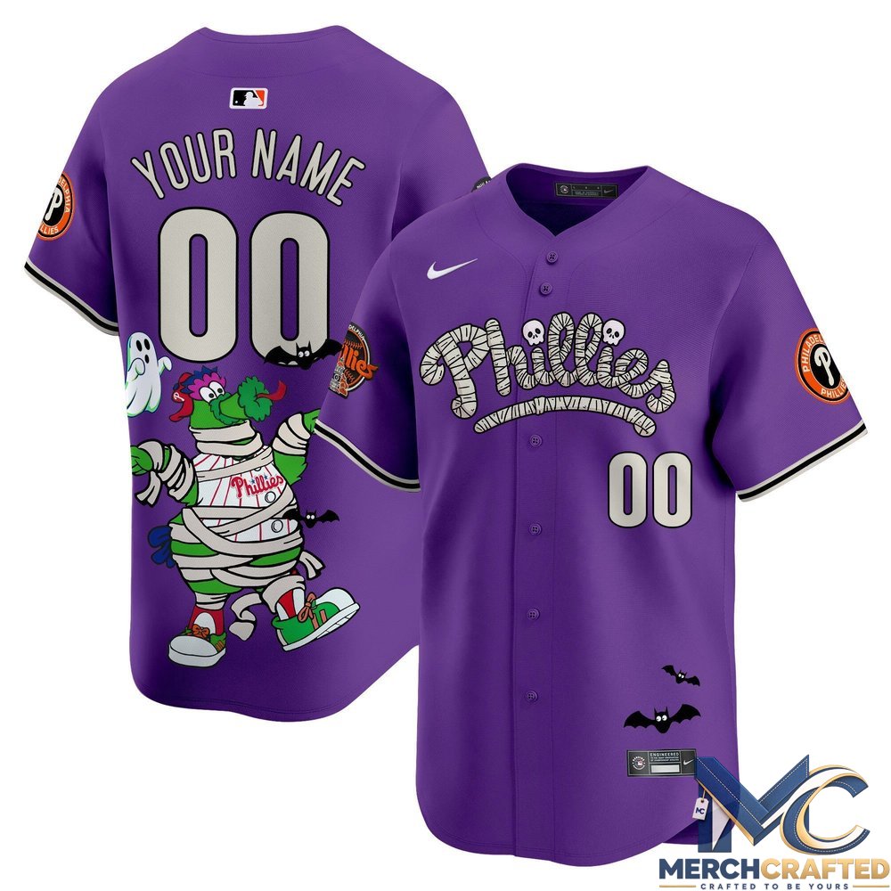 Philadelphia Phillies Phanatic Halloween Edition Limited Baseball Jersey