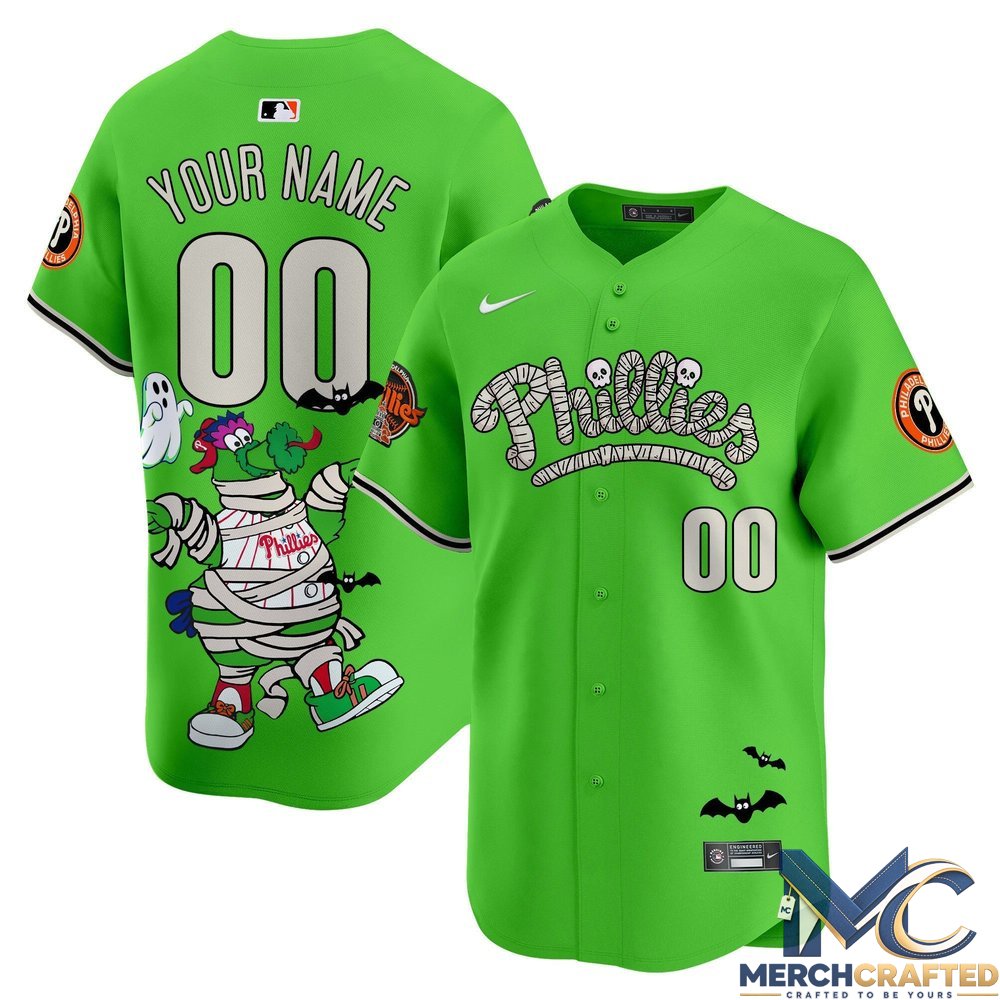 Philadelphia Phillies Phanatic Halloween Edition Limited Baseball Jersey