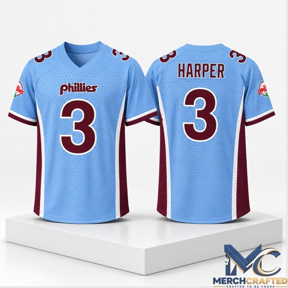 Phillies PECO Bryce Harper Football Jersey