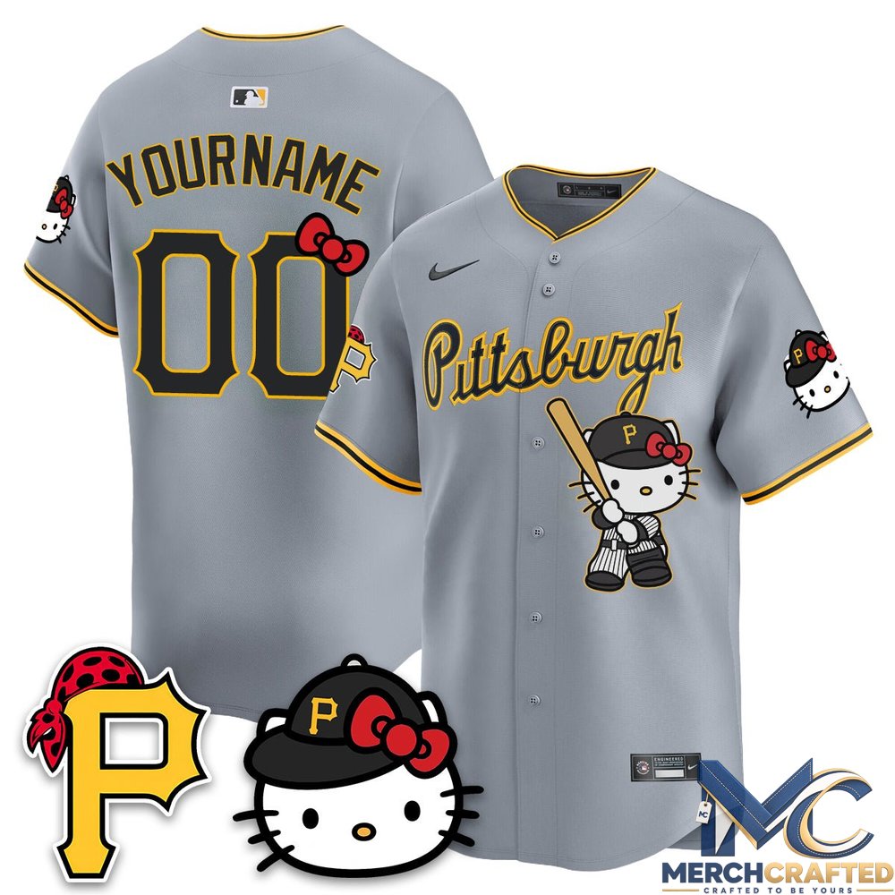 Pittsburgh Pirates x Hello Kitty Vapor Limited Custom Baseball Jersey