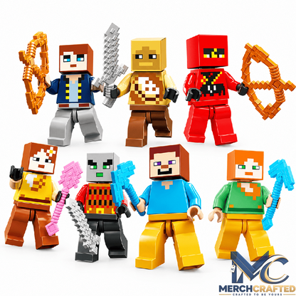Pixel Building Block Advent Calendar 24 Day Christmas Countdown Toy Figures Gift for Kids