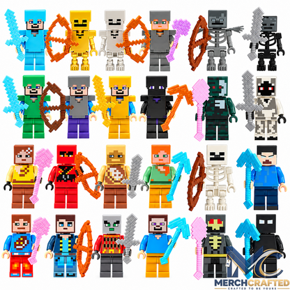 Pixel Building Block Advent Calendar 24 Day Christmas Countdown Toy Figures Gift for Kids