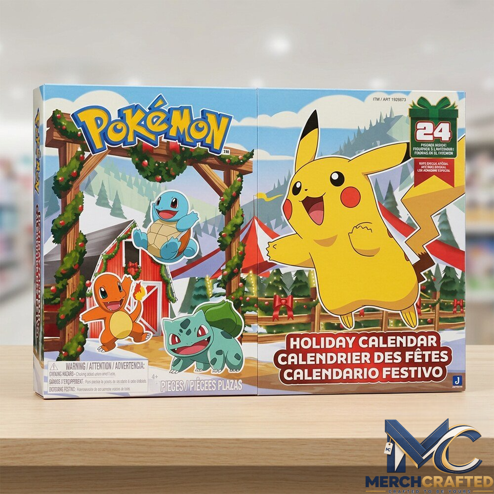 Pokémon Holiday Advent Calendar - 24 Days Kanto Starter Battle Figures