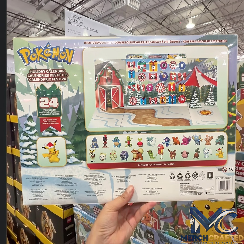 Pokémon Holiday Advent Calendar - 24 Days Kanto Starter Battle Figures