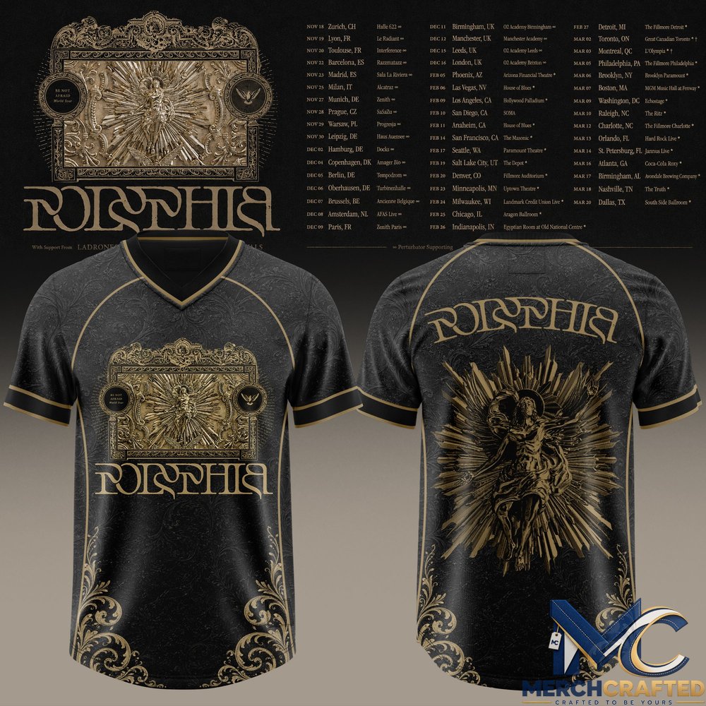 Polyphia Be Not Afraid Tour Football Jersey