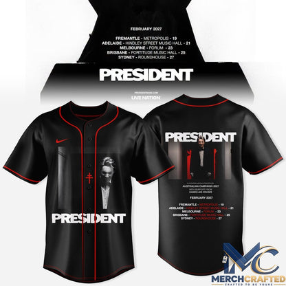 President - Australian Campaign 2027 Baseball Jersey