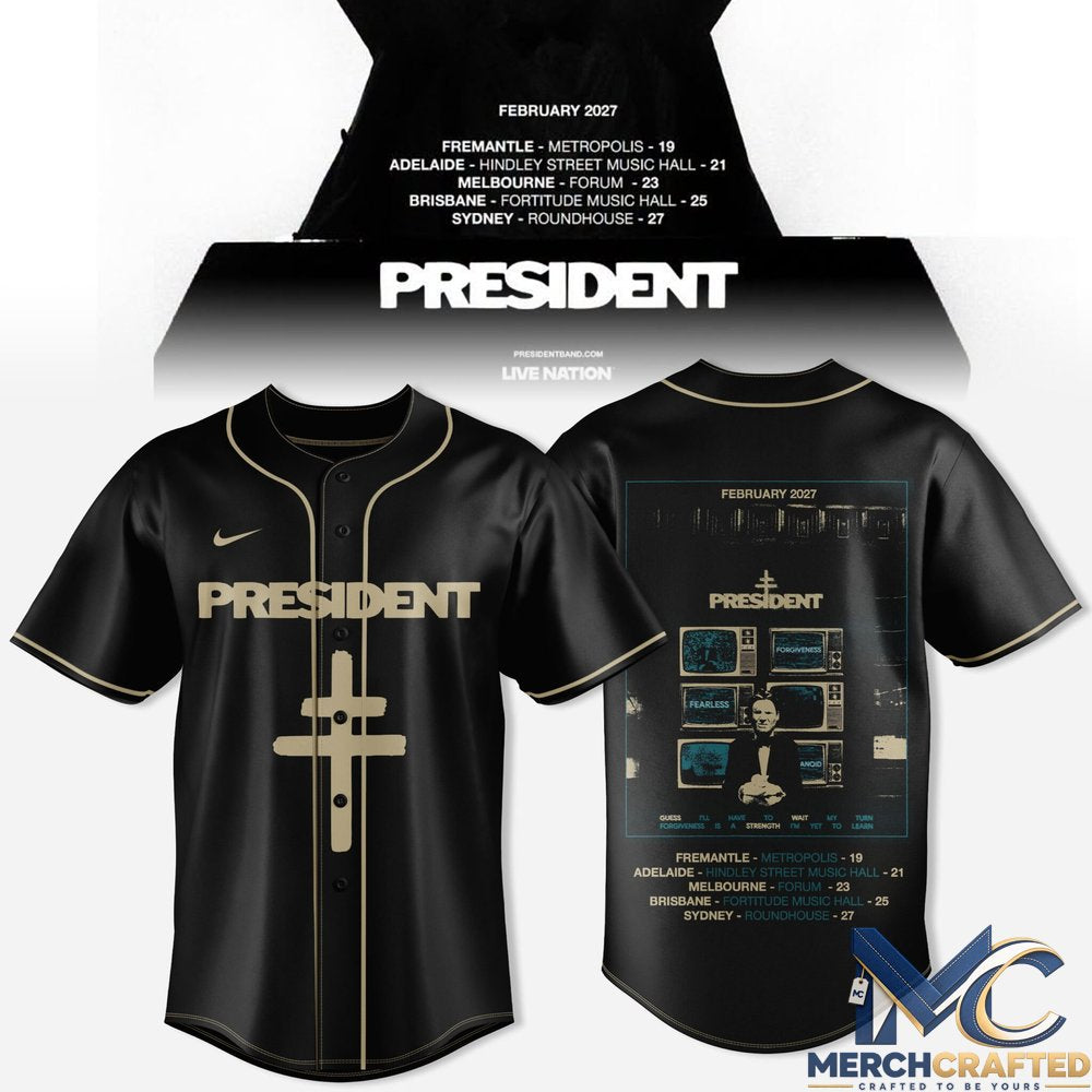 President - Australian Campaign 2027 Baseball Jersey