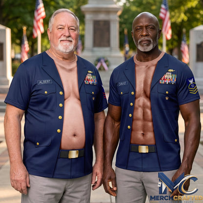 Proud Coastal Service Military Shirt – Personalized Gifts For Veterans