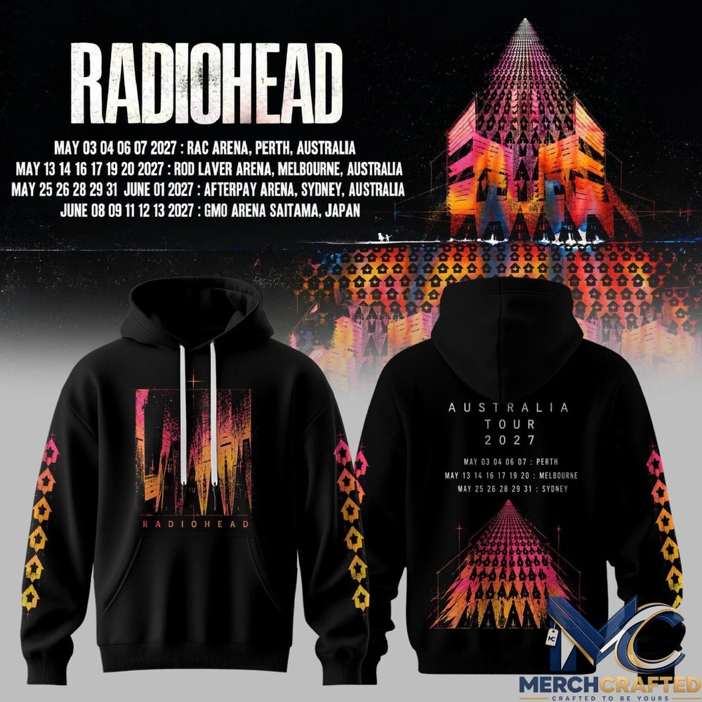 Radiohead- Australia Tour 2027 Hoodie