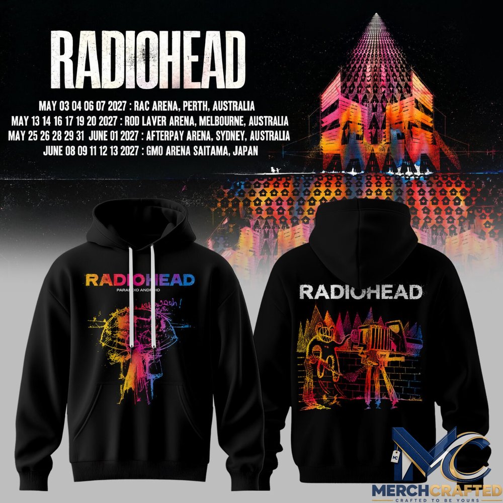 Radiohead- Australia Tour 2027 Hoodie