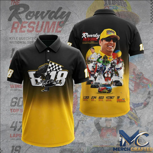 Remembering Celebrate Kyle Busch Day 8.18 Limited Edition Polo Shirt