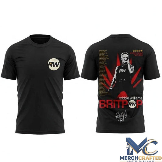 Robbie Williams – BRITPOP World Tour 2026 Signature Special Shirt