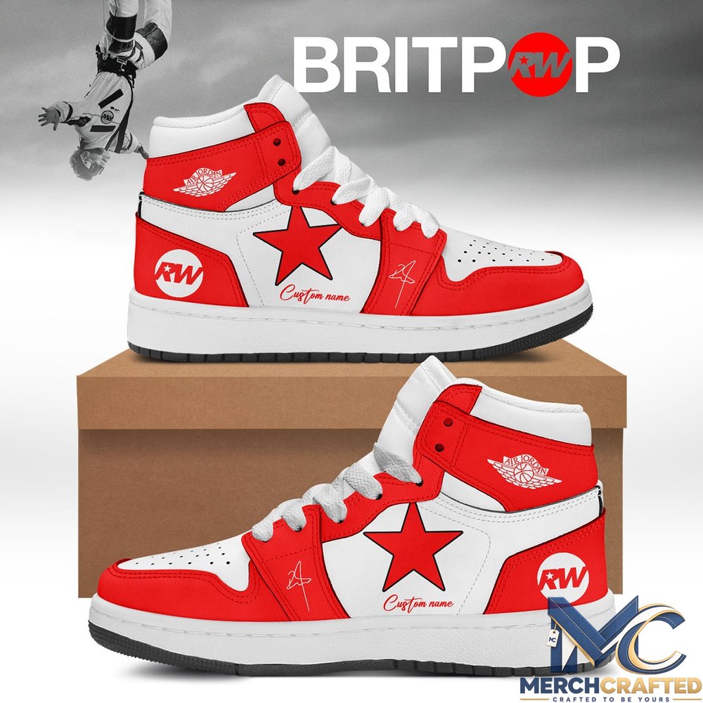 Robbie Williams Britpop World Tour 2026 Custom Name Air Jordan 1