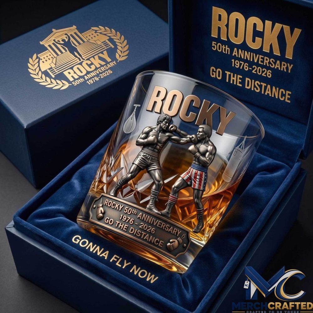 Rocky 50th Anniversary Limited Edition 2026 Whiskey Glass