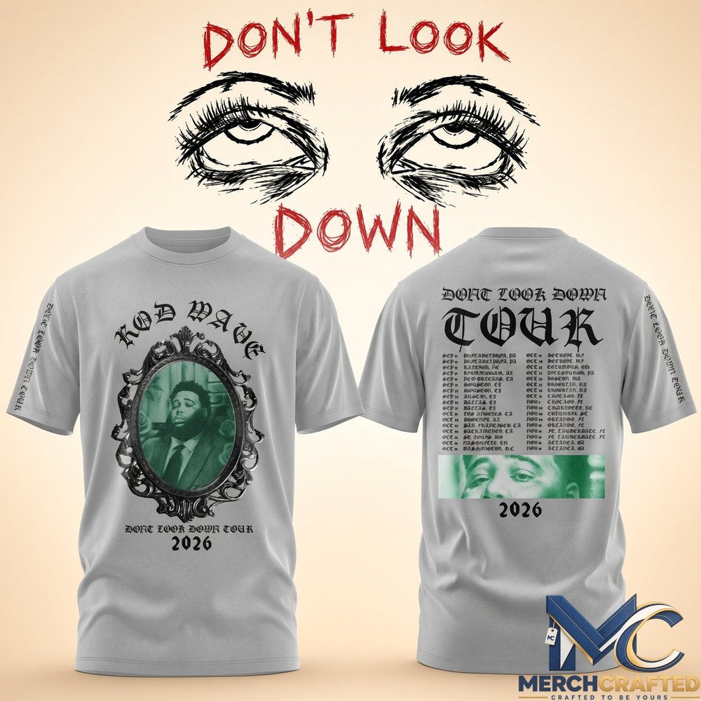 Rod Wave Don't Look Down Tour 2026 Special Shirt Vintage Concert Tee