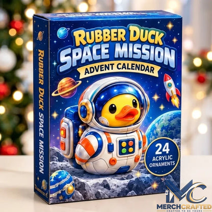 Rubber Duck Space Mission Advent Calendar 2026 24 Day Acrylic Ornament Christmas Countdown Gift