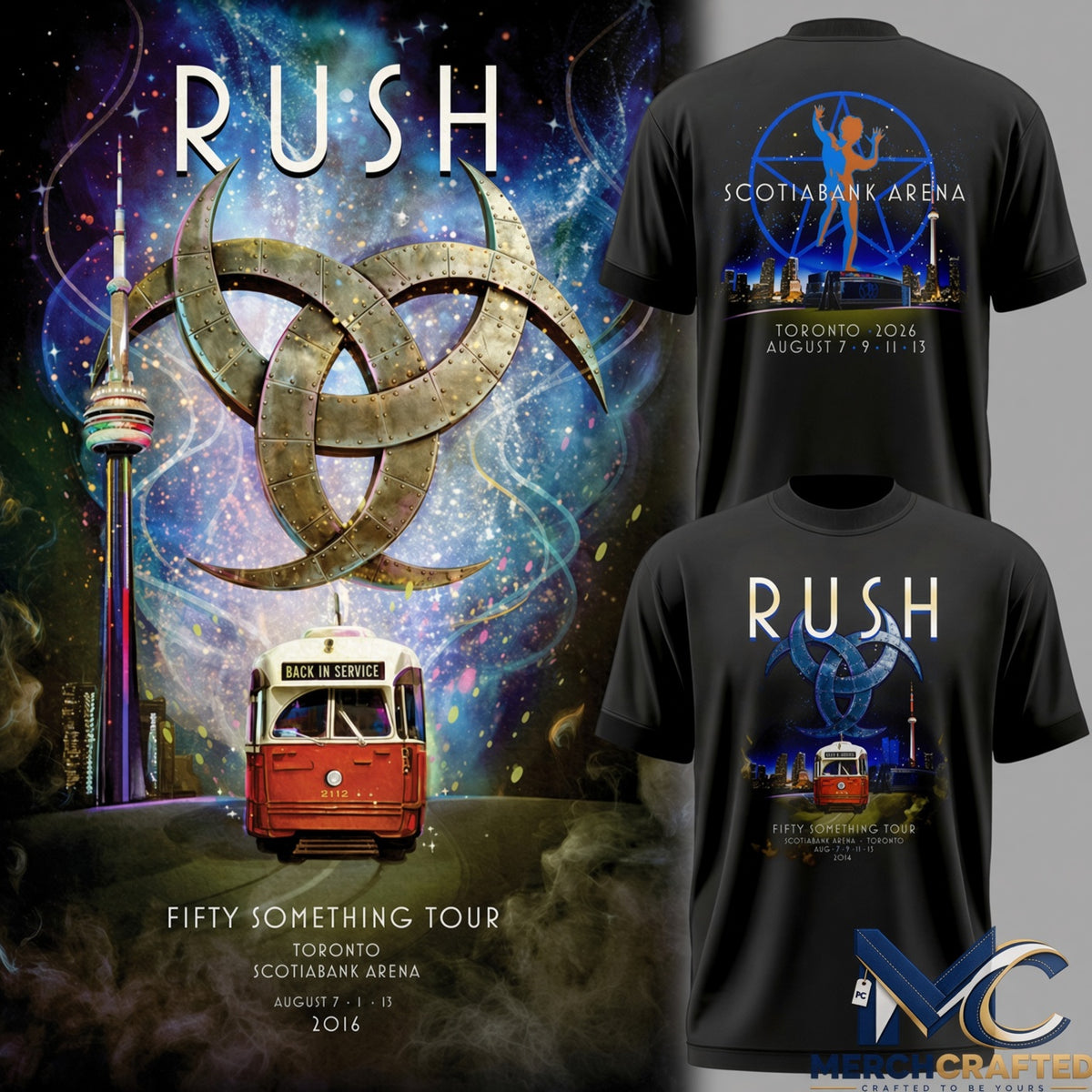 Rush Band Fifty Something Tour 2026 Toronto Special Edition Shirt
