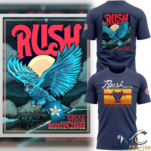 Rush Fifty Something Tour 2026 Houston T-Shirt