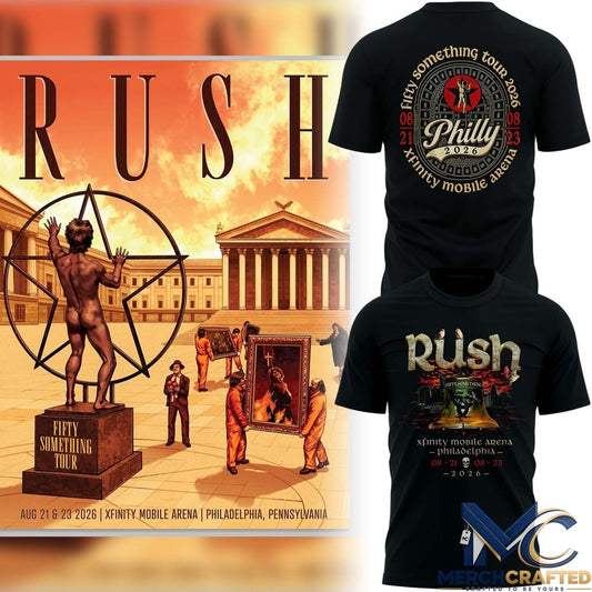 Rush – Fifty Something Tour 2026 Philadelphia 2026 T-Shirt