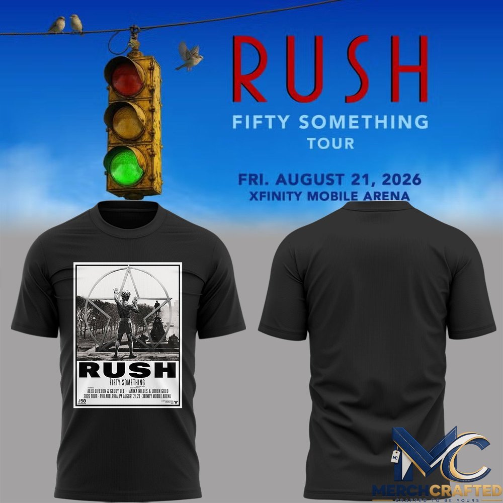 Rush Fifty Something Tour Philadelphia Limited Edition T-Shirt