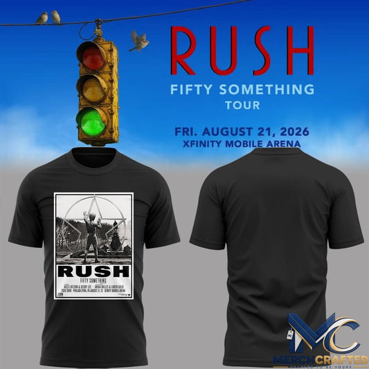 Rush Fifty Something Tour Philadelphia Limited Edition T-Shirt