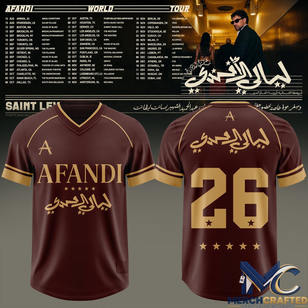 Saint Levant Afandi World Tour Football Jersey