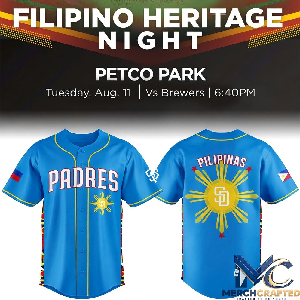 San Diego Padres x Filipino Heritage Night 2026 Baseball Jersey