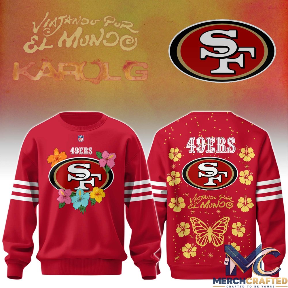 San Francisco 49ers x Karol G Viajando Por El Mundo Sweatshirt