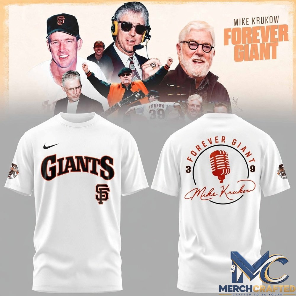 San Francisco Giants 39 Years Mike Krukow Forever Giants T-Shirt