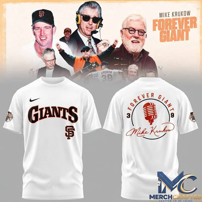 San Francisco Giants 39 Years Mike Krukow Forever Giants T-Shirt