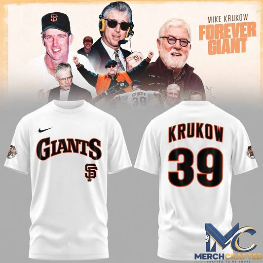 San Francisco Giants 39 Years Mike Krukow Forever Giants T-Shirt