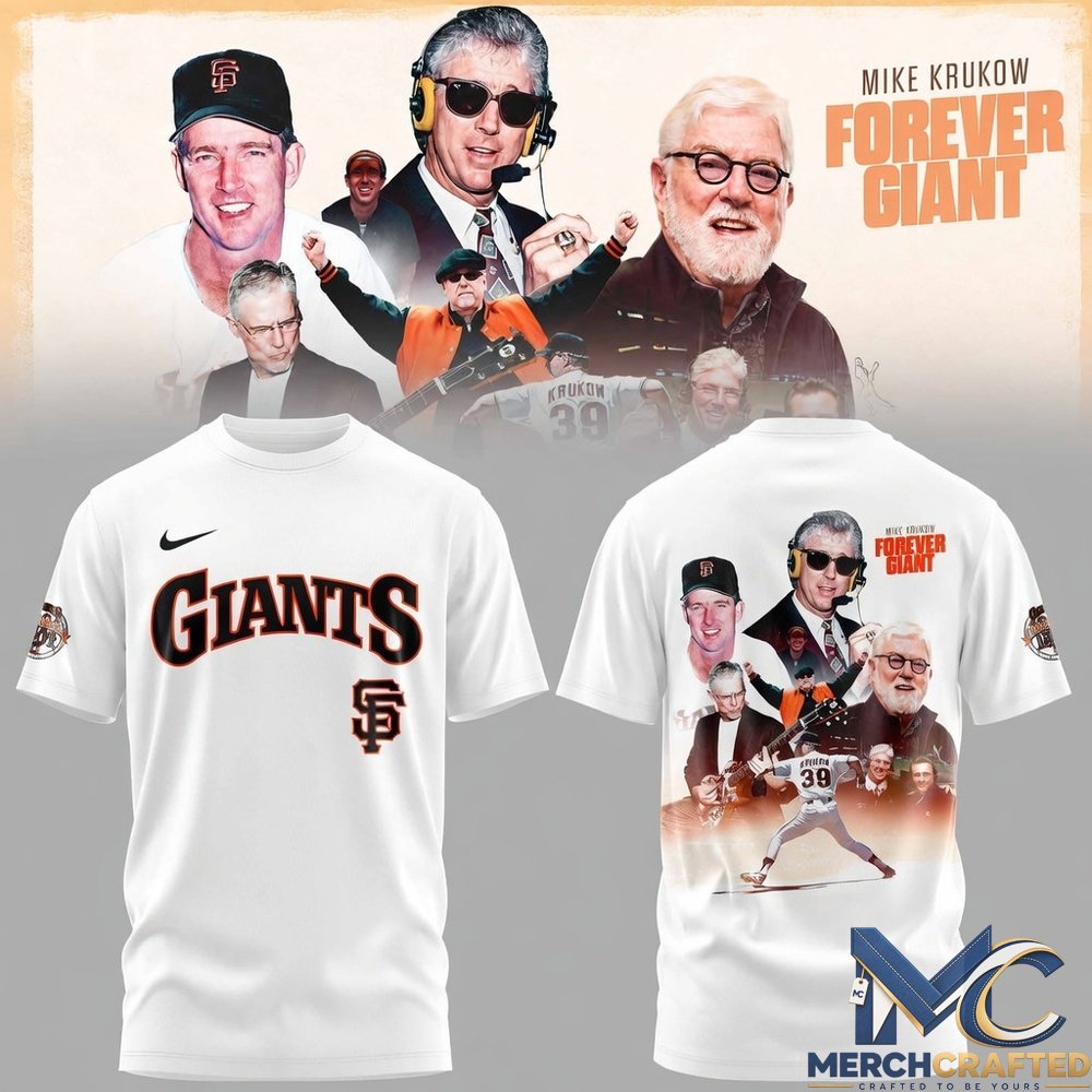 San Francisco Giants 39 Years Mike Krukow Forever Giants T-Shirt