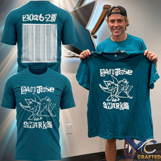 San Jose Sharks WillMack Limited Edition 2026 Concert T Shirt Teal Graphic Tee