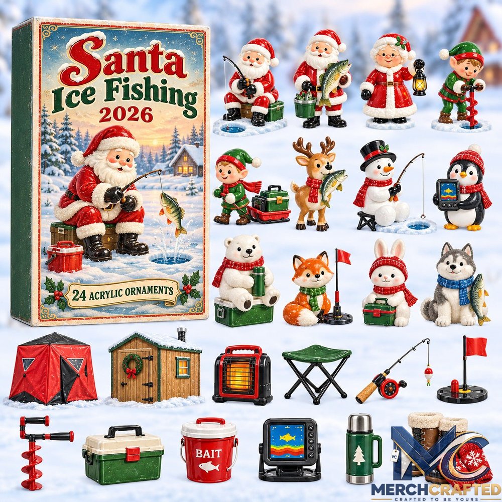 Santa Ice Fishing 2026 - 24-Day Festive Countdown Advent Calendar