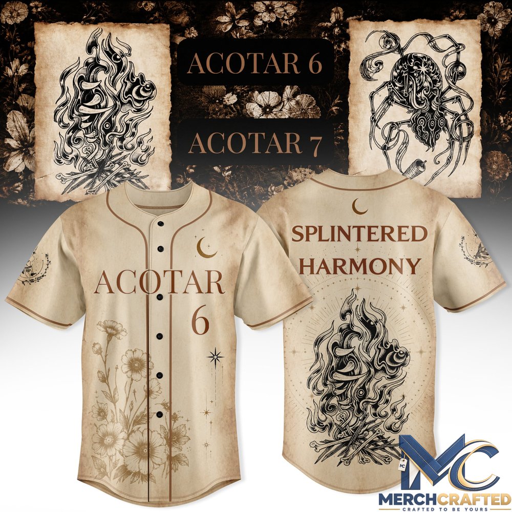 Sarah J Maas Splintered Harmony Baseball Jersey