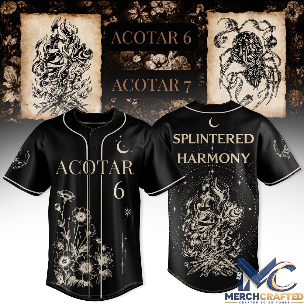 Sarah J Maas Splintered Harmony Baseball Jersey