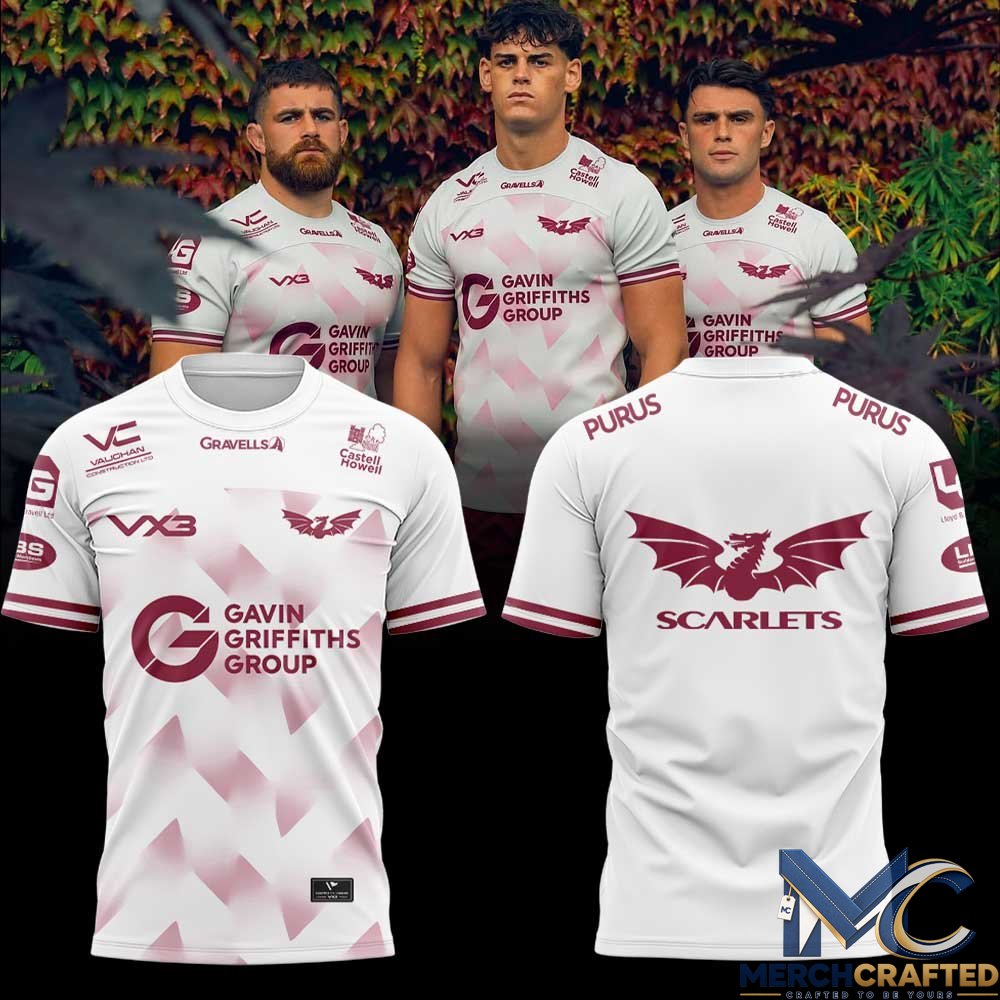 Scarlets Rugby 2026 27 Third Kit Jersey T Shirt