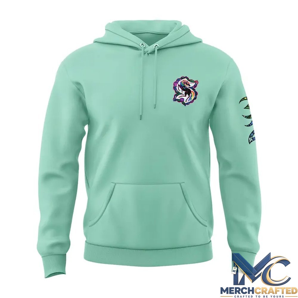 Seattle Kraken Pride Night 2026 Mint Hoodie