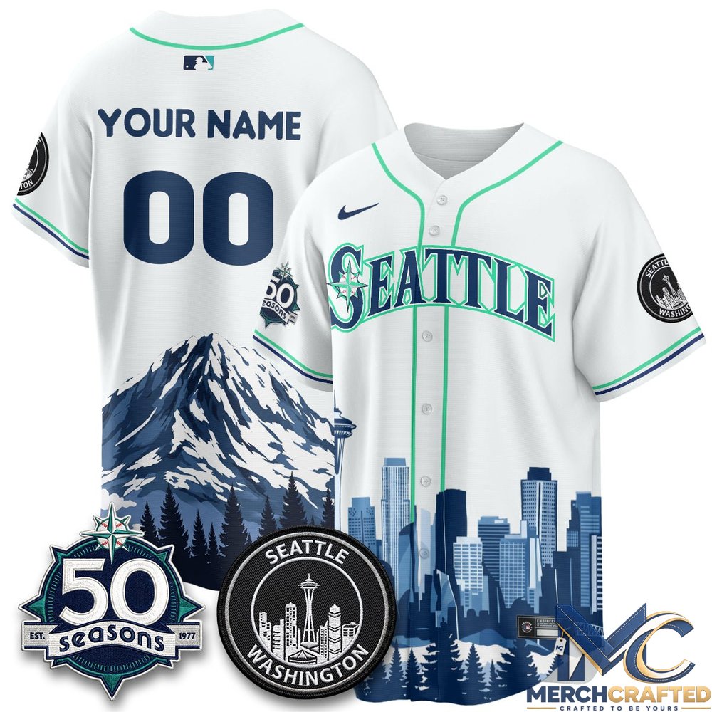 Seattle Mariners City Edition Vapor Custom Baseball Jersey