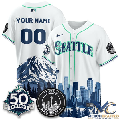 Seattle Mariners City Edition Vapor Custom Baseball Jersey
