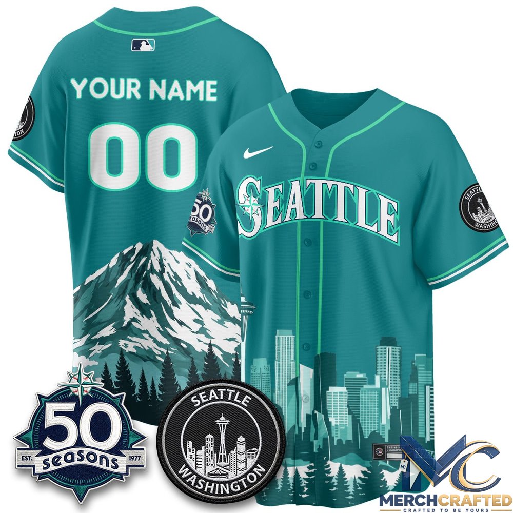 Seattle Mariners City Edition Vapor Custom Baseball Jersey