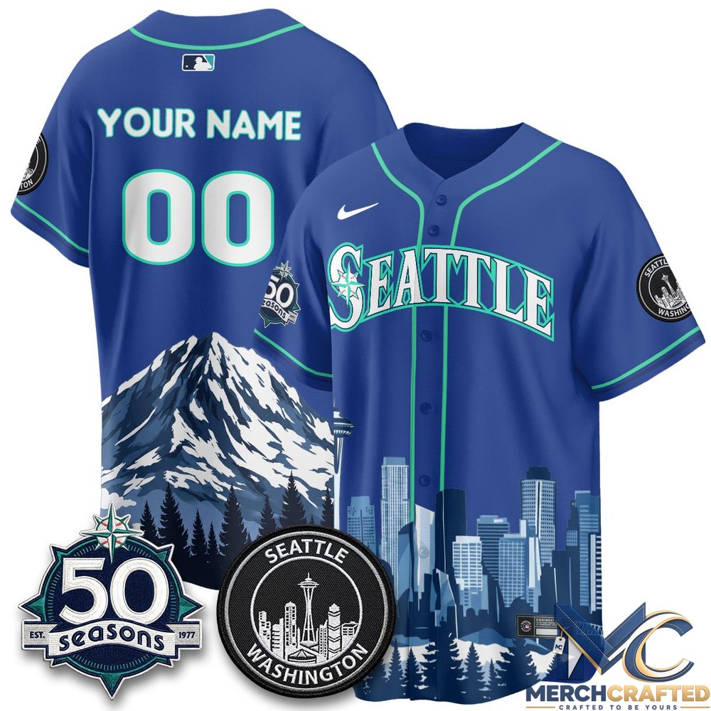 Seattle Mariners City Edition Vapor Custom Baseball Jersey