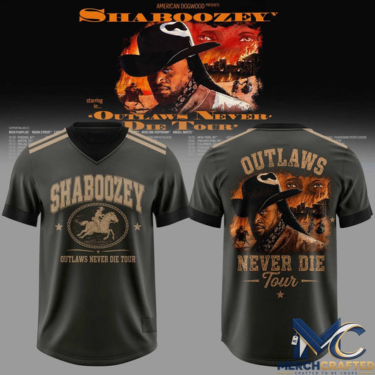 Shaboozey – The Outlaws Never Die 2026 Tour Football Jersey