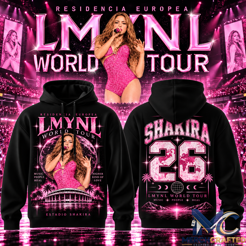 Shakira Las Mujeres Ya No Lloran World Tour 2026 Hoodie
