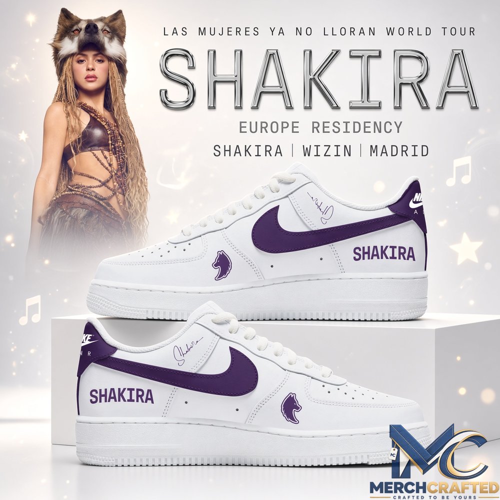 Shakira She Wolf Custom AF1 Shoes