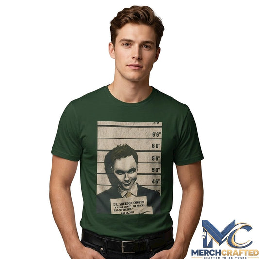 Sheldon Cooper Joker Mugshot Shirt