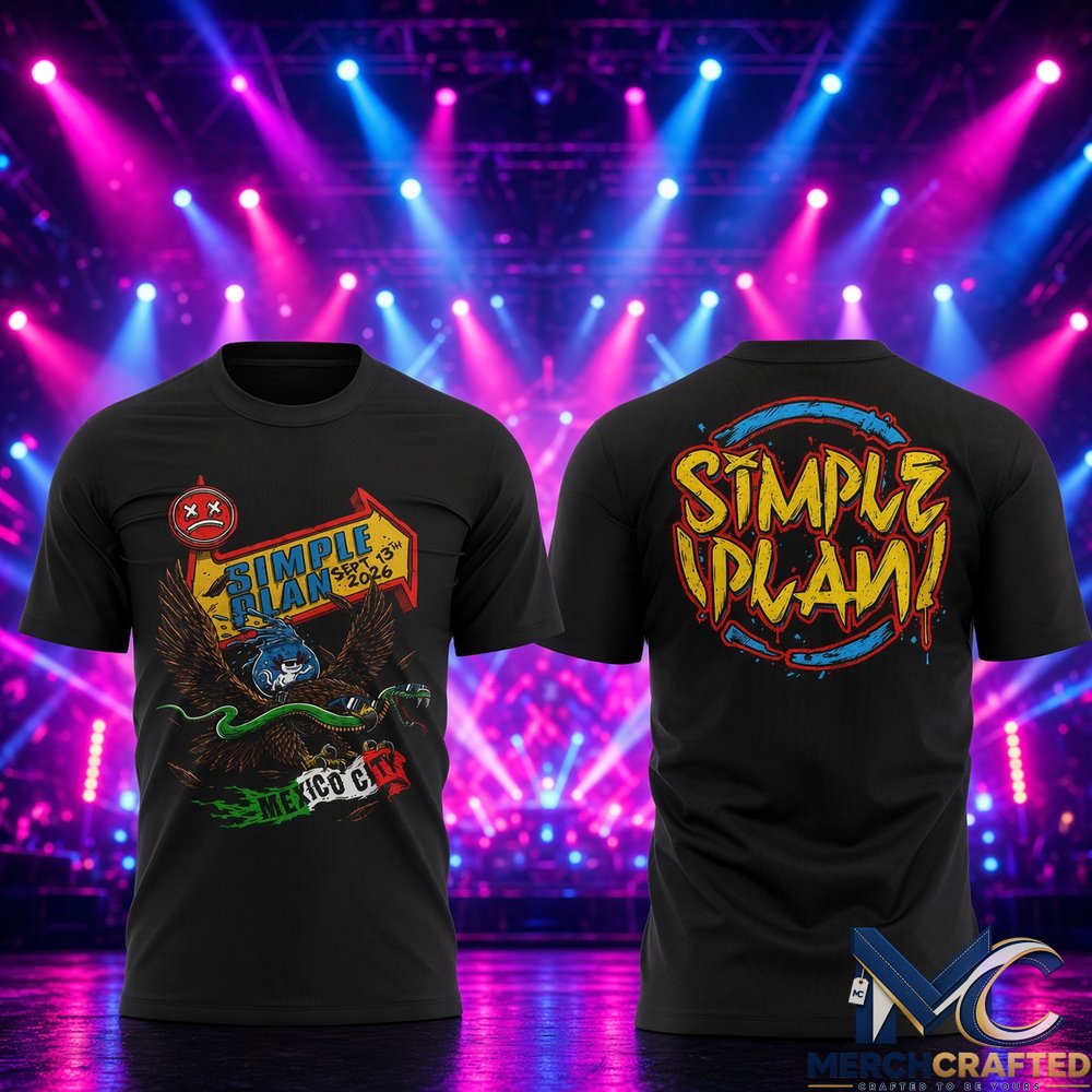 Simple Plan Vans Warped Tour Mexico City 2026 Shirt