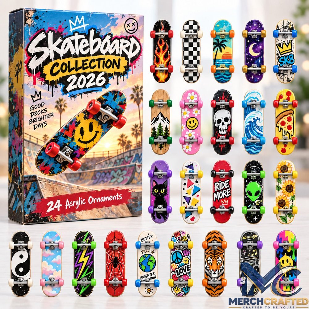 Skateboard Collection 2026 - 24-Day Festive Countdown Advent Calendar