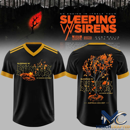 Sleeping With Sirens Australia Tour Football Jersey