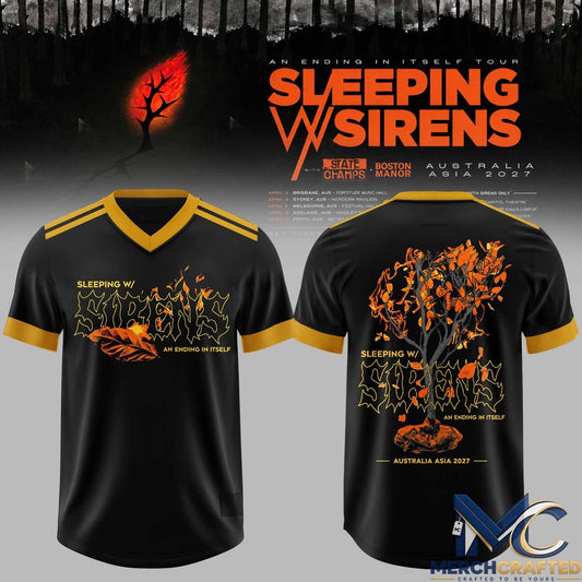 Sleeping With Sirens Australia Tour Football Jersey